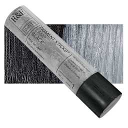 R&F Pigment Stick - Lamp Black, 188 ml stick and swatch