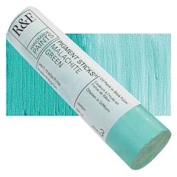 R&F Pigment Stick - Malachite Green, 100 ml stick and swatch
