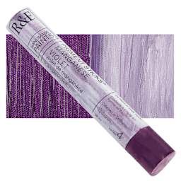 R&F Pigment Stick - Manganese Violet, 38 ml stick and swatch