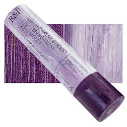 R&F Pigment Stick - Manganese Violet, 188 ml stick and swatch