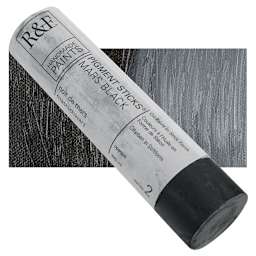 R&F Pigment Stick - Mars Black, 100 ml stick and swatch