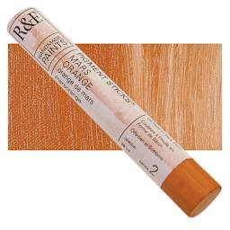 R&F Pigment Stick - Mars Orange, 38 ml stick and swatch