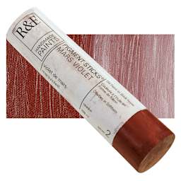R&F Pigment Stick - Mars Violet, 100 ml stick and swatch