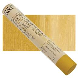 R&F Pigment Stick - Mars Yellow Light, 38 ml stick and swatch
