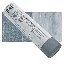 R&F Pigment Stick - Neutral Grey Deep, 100 ml stick and swatch