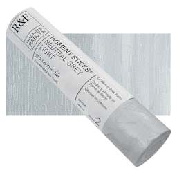 R&F Pigment Stick - Neutral Gray Light, 188 ml stick and swatch