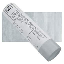 R&F Pigment Stick - Neutral Grey Light, 100 ml stick and swatch
