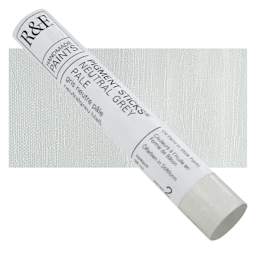 R&F Pigment Stick - Neutral Gray Pale, 38 ml stick and swatch