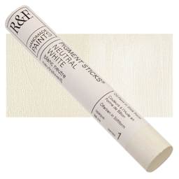 R&F Pigment Stick - Neutral White, 38 ml stick and swatch