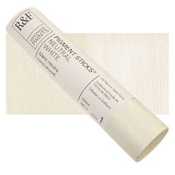 R&F Pigment Stick - Neutral White, 188 ml stick and swatch