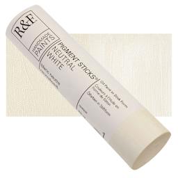 R&F Pigment Stick - Neutral White, 100 ml stick and swatch