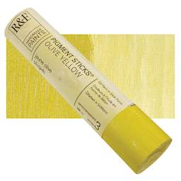 R&F Pigment Stick - Olive Yellow, 188 ml stick and swatch