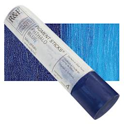 R&F Pigment Stick - Phthalo Blue, 188 ml stick and swatch