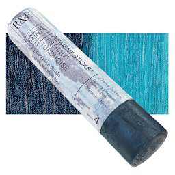 R&F Pigment Stick - Phthalo Turquoise, 188 ml stick and swatch
