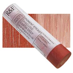 R&F Pigment Stick - Sanguine Earth Deep, 100 ml stick and swatch