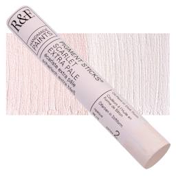 R&F Pigment Stick - Scarlet Extra Pale, 38 ml stick and swatch