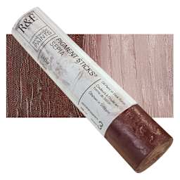 R&F Pigment Stick - Sepia, 188 ml stick and swatch