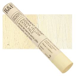 R&F Pigment Stick - Sienna Yellow Extra Pale, 38 ml stick and swatch