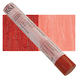 R&F Pigment Stick - Turkey Red, 38 ml stick and swatch