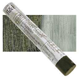 R&F Pigment Stick - Turkey Umber Greenish, 38 ml stick and swatch
