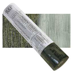 R&F Pigment Stick - Turkey Umber Greenish, 188 ml stick and swatch