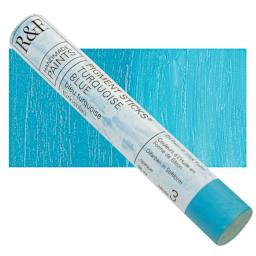 R&F Pigment Stick - Turquoise Blue, 38 ml stick and swatch