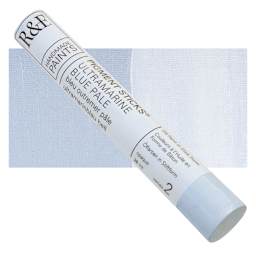 R&F Pigment Stick - Ultramarine Blue Pale, 38 ml stick and swatch