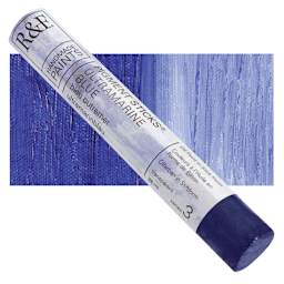 R&F Pigment Stick - Ultramarine Blue, 38 ml stick and swatch