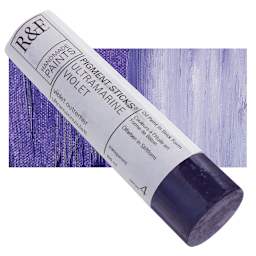 R&F Pigment Stick - Ultramarine Violet, 100 ml stick and swatch