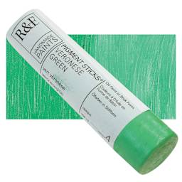 R&F Pigment Stick - Veronese Green, 100 ml stick and swatch