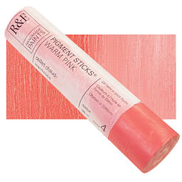 R&F Pigment Stick - Warm Pink, 188 ml stick and swatch