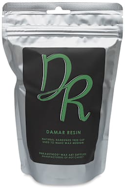 Enkaustikos Damar Resin - Front of 8 oz bag
