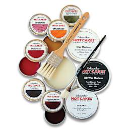 Enkaustikos Hot Cakes Encaustic Paint - Set of 6, Glazing Colors, 45 ml tins