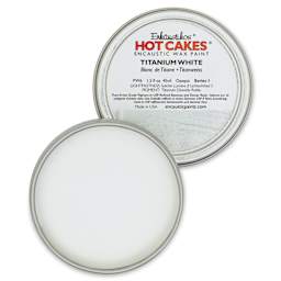 Enkaustikos Hot Cakes Encaustic Paint - Titanium White, 45 ml Tin