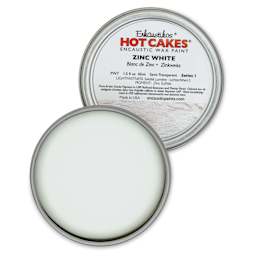 Enkaustikos Hot Cakes Encaustic Paint - Zinc White, 45 ml Tin
