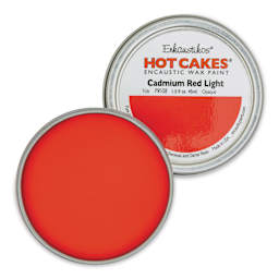 Enkaustikos Hot Cakes Encaustic Paint - Cadmium Red Light, 45 ml tin