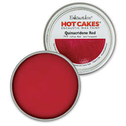 Enkaustikos Hot Cakes Encaustic Paint - Quinacridone Red, 45 ml tin