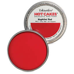 Enkaustikos Hot Cakes Encaustic Paint - Naphthol Red, 45 ml tin