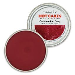 Enkaustikos Hot Cakes Encaustic Paint - Cadmium Red Deep, 45 ml tin