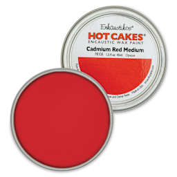 Enkaustikos Hot Cakes Encaustic Paint - Cadmium Red Medium, 45 ml tin