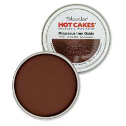 Enkaustikos Hot Cakes Encaustic Paint - Micaceous Iron Oxide, 45 ml tin