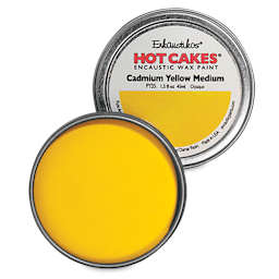 Enkaustikos Hot Cakes Encaustic Paint - Cadmium Yellow Medium, 45 ml tin