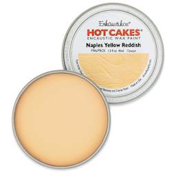 Enkaustikos Hot Cakes Encaustic Paint - Naples Yellow Reddish, 45 ml tin