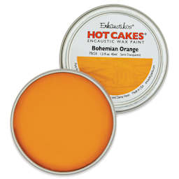 Enkaustikos Hot Cakes Encaustic Paint - Bohemian Orange, 45 ml tin