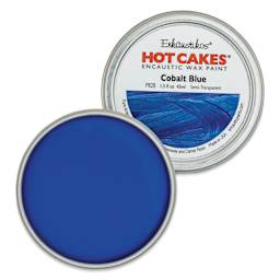 Enkaustikos Hot Cakes Encaustic Paint - Cobalt Blue, 45 ml tin