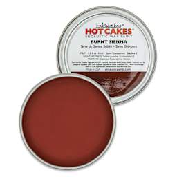 Enkaustikos Hot Cakes Encaustic Paint - Burnt Sienna, 45 ml tin