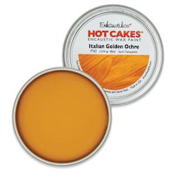 Enkaustikos Hot Cakes Encaustic Paint - Italian Golden Ochre, 45 ml tin