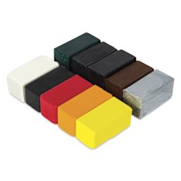 Enkaustikos Hot Sticks Encaustic Paints - Set of 10, Shary Bartlett Vivid, 6.50 ml sticks