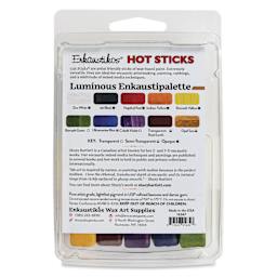 Enkaustikos Hot Sticks Encaustic Paints - Set of 10, Shary Bartlett Luminous, 6.50 ml stick back of package