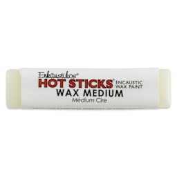 Enkaustikos Hot Sticks Encaustic Wax Paint Mediums - Wax Medium, 13 ml Stick (Front of stick)